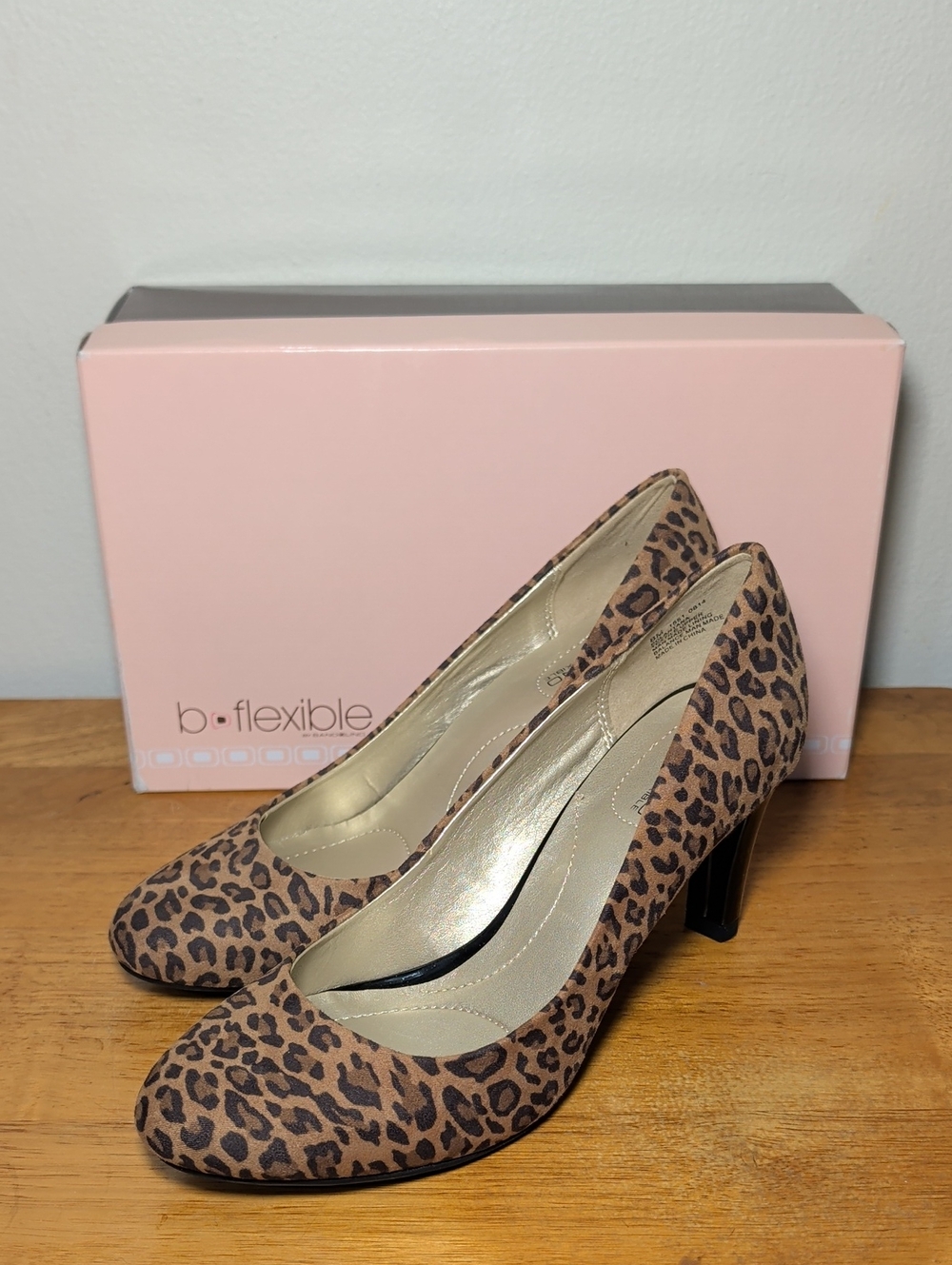 Bandolino Lantana Pumps Leopard Print Brown Black Heels Office Women's Size 8